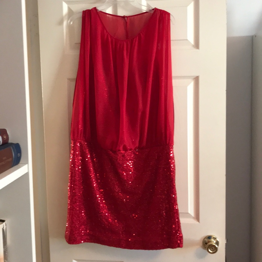 Sparkly Red Prom Dress